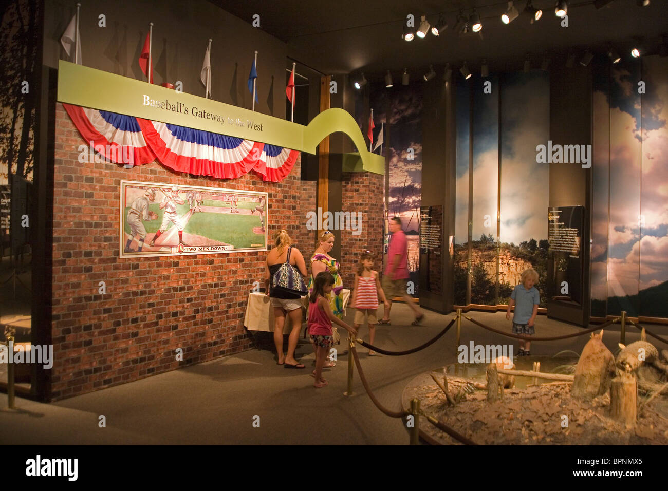 Baseball museum at St. Louis Gateway Arch Stock Photo Alamy