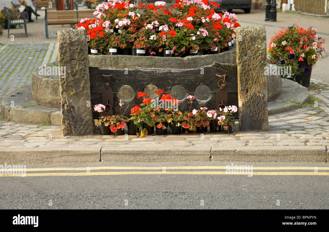The stocks in Poulton-le-Fylde Lancashire,England Stock Photo