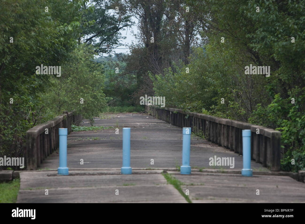 The 'Bridge of No Return' inside the Demilitarized zone (DMZ) between South and North Korea, Saturday 28th August 2010. Stock Photo