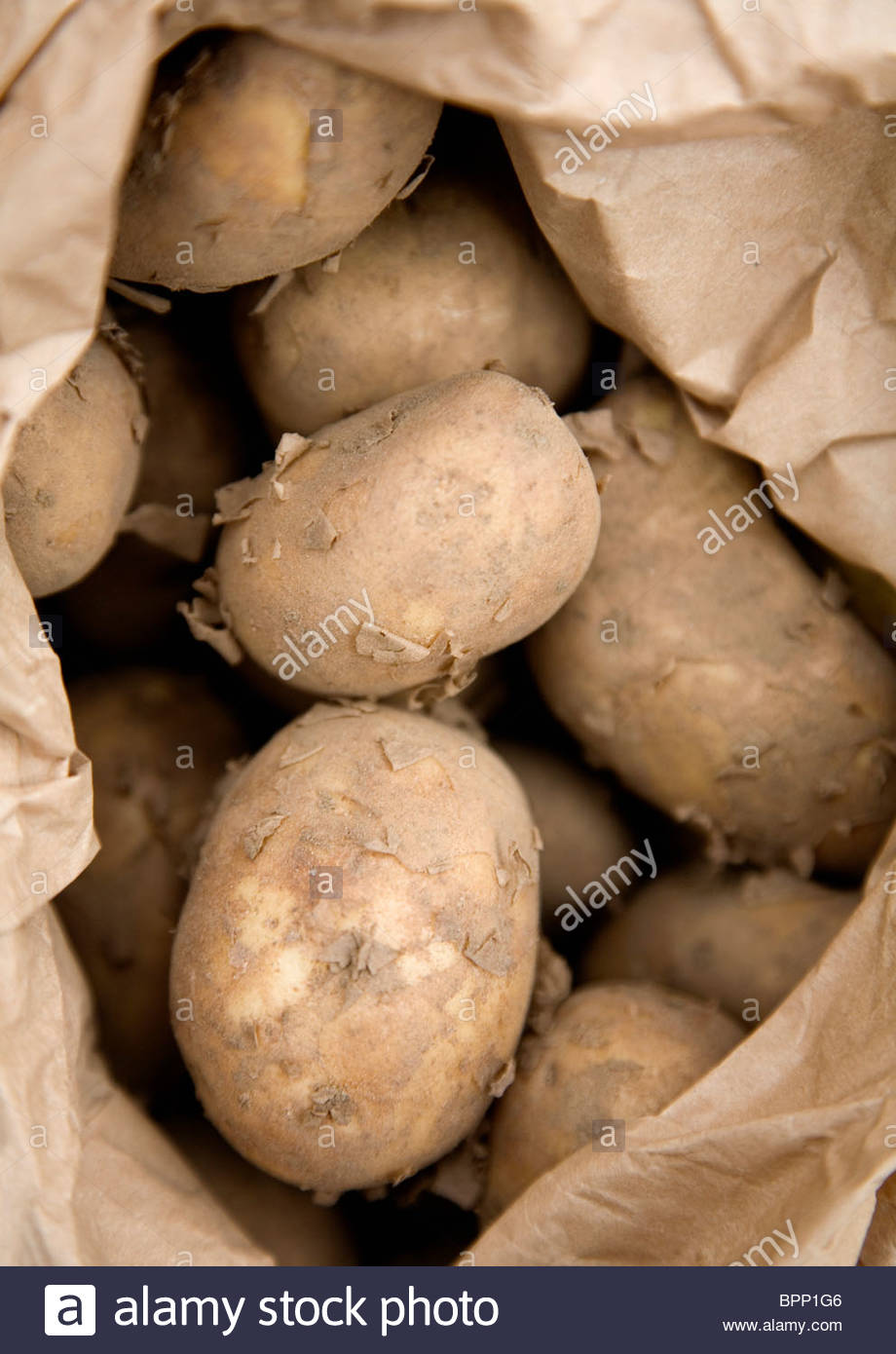 Potatoes In Brown Paper Bag Stock Photos & Potatoes In Brown Paper Bag