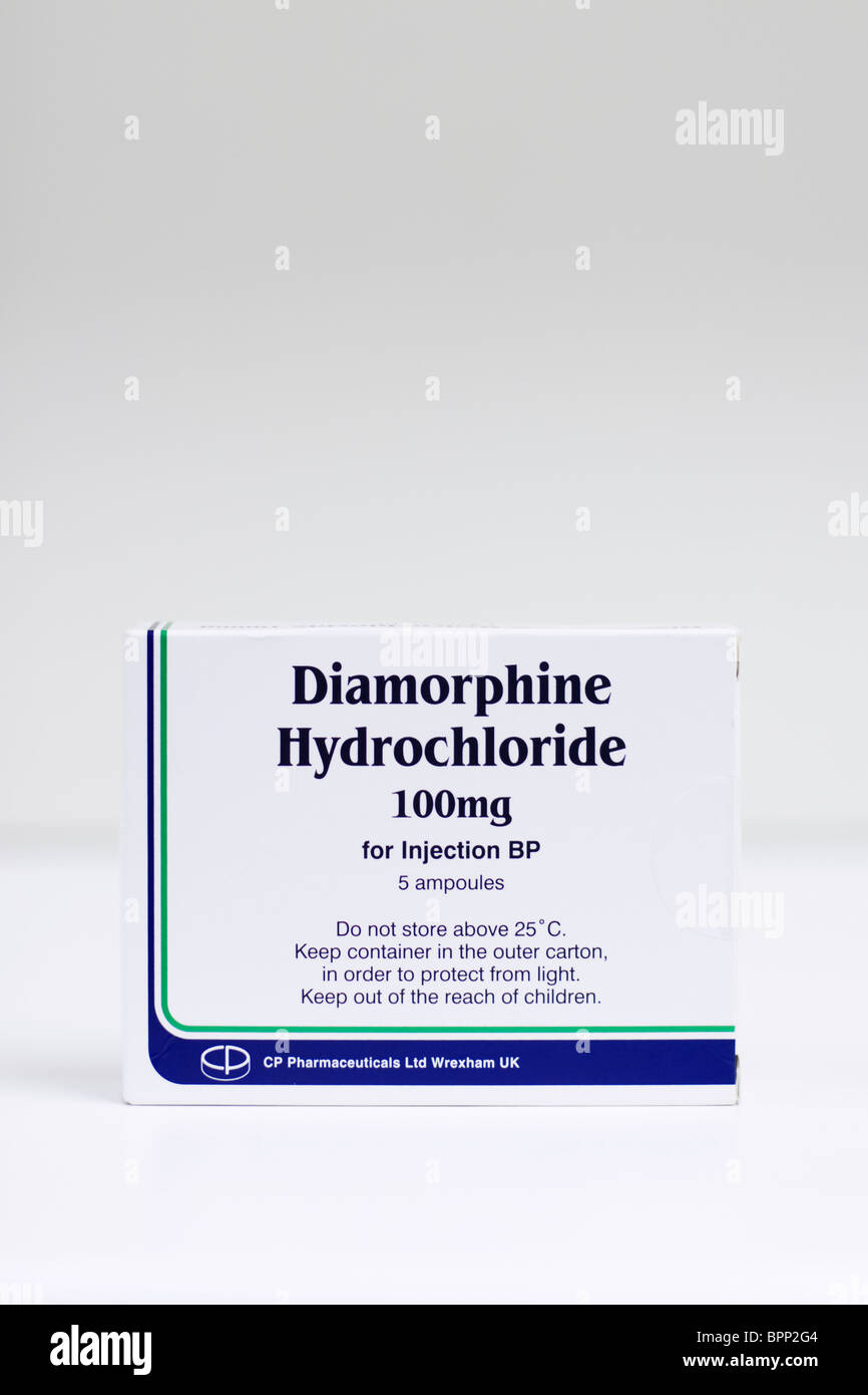 Diamorphine injection Stock Photo