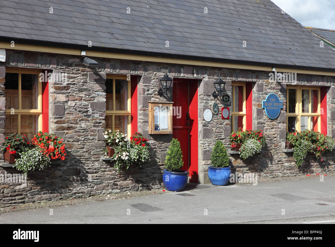 Chart House Restaurant, only Bib Gourmand restaurant in Co. Kerry Stock Photo