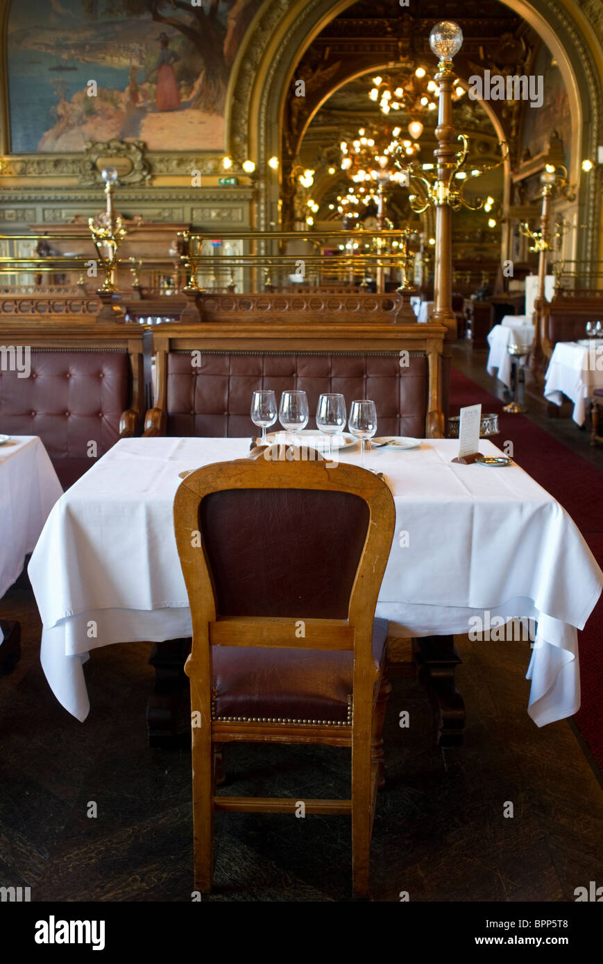 inside le train bleu restaurant in paris france Stock Photo