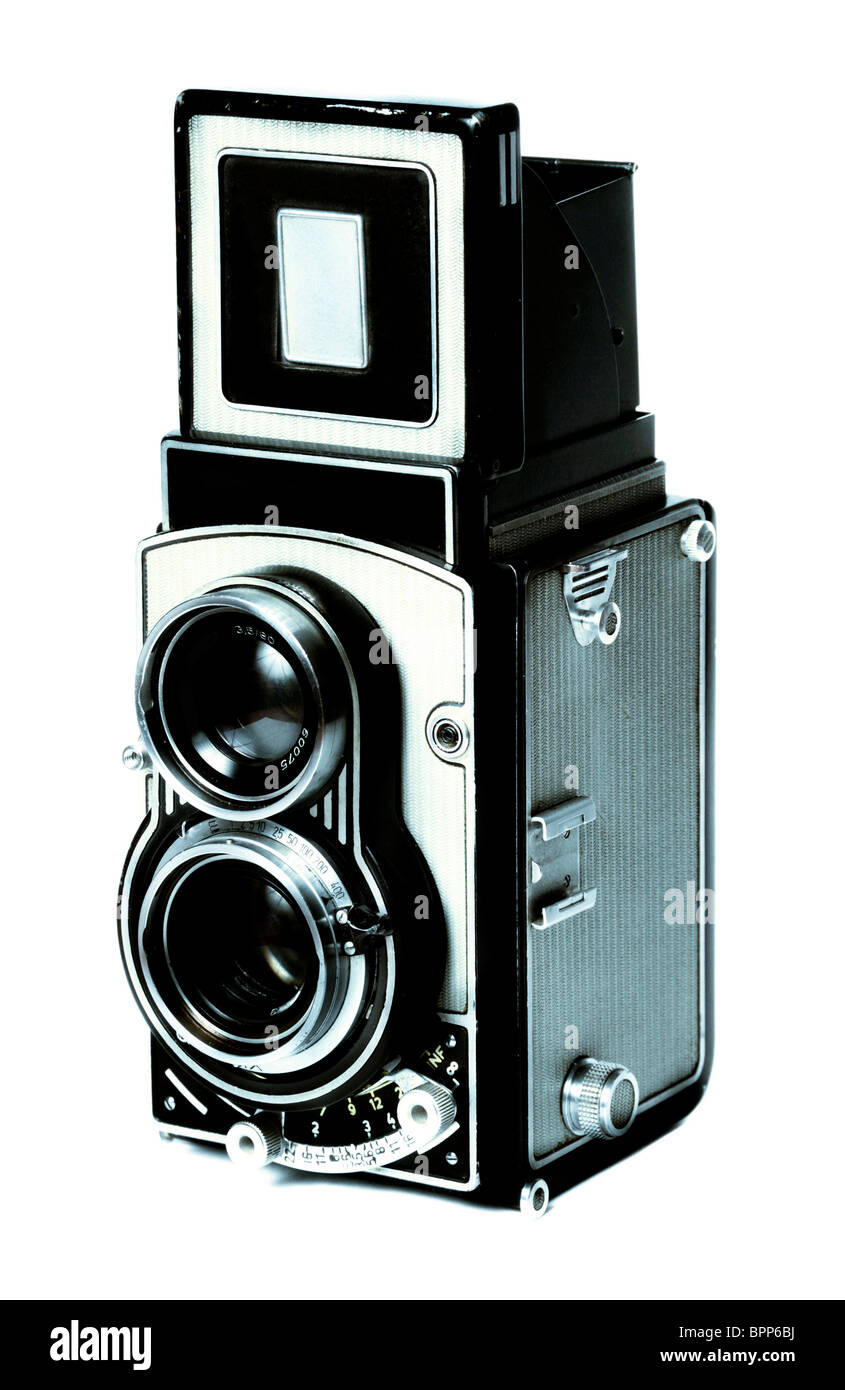 classical medium format TLR photo camera Stock Photo Alamy