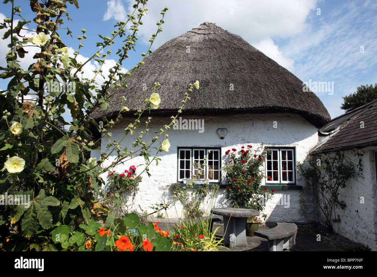 Irish Thatched Cottage Adare Limerick Ireland Stock Photos Irish
