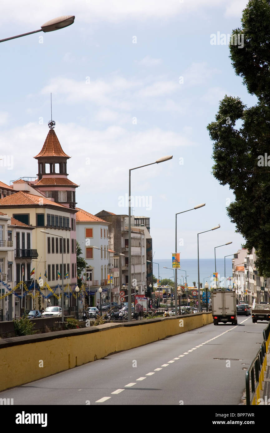 Rua 5 de Outubro - Funchal - Madeira Stock Photo