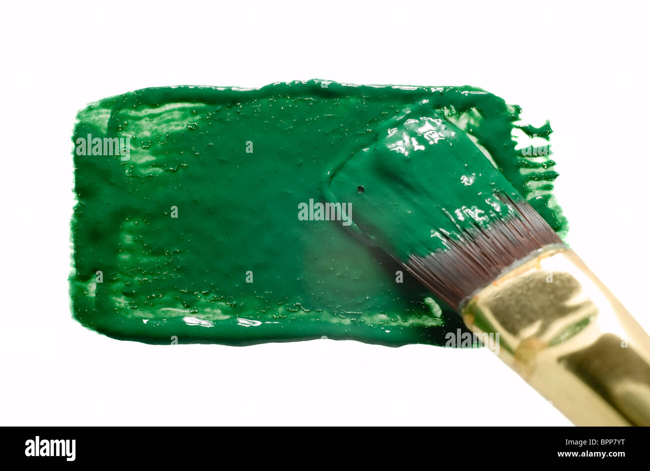 There is a paintbrush and abstract art Stock Photo