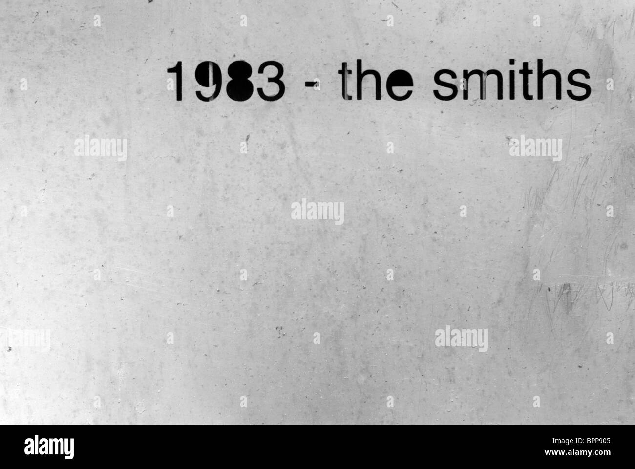 1983 - the smiths Stock Photo