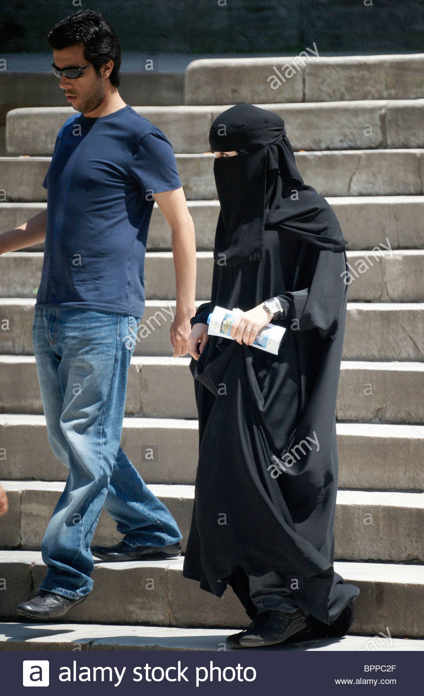 Image result for women in burqa men in jeans