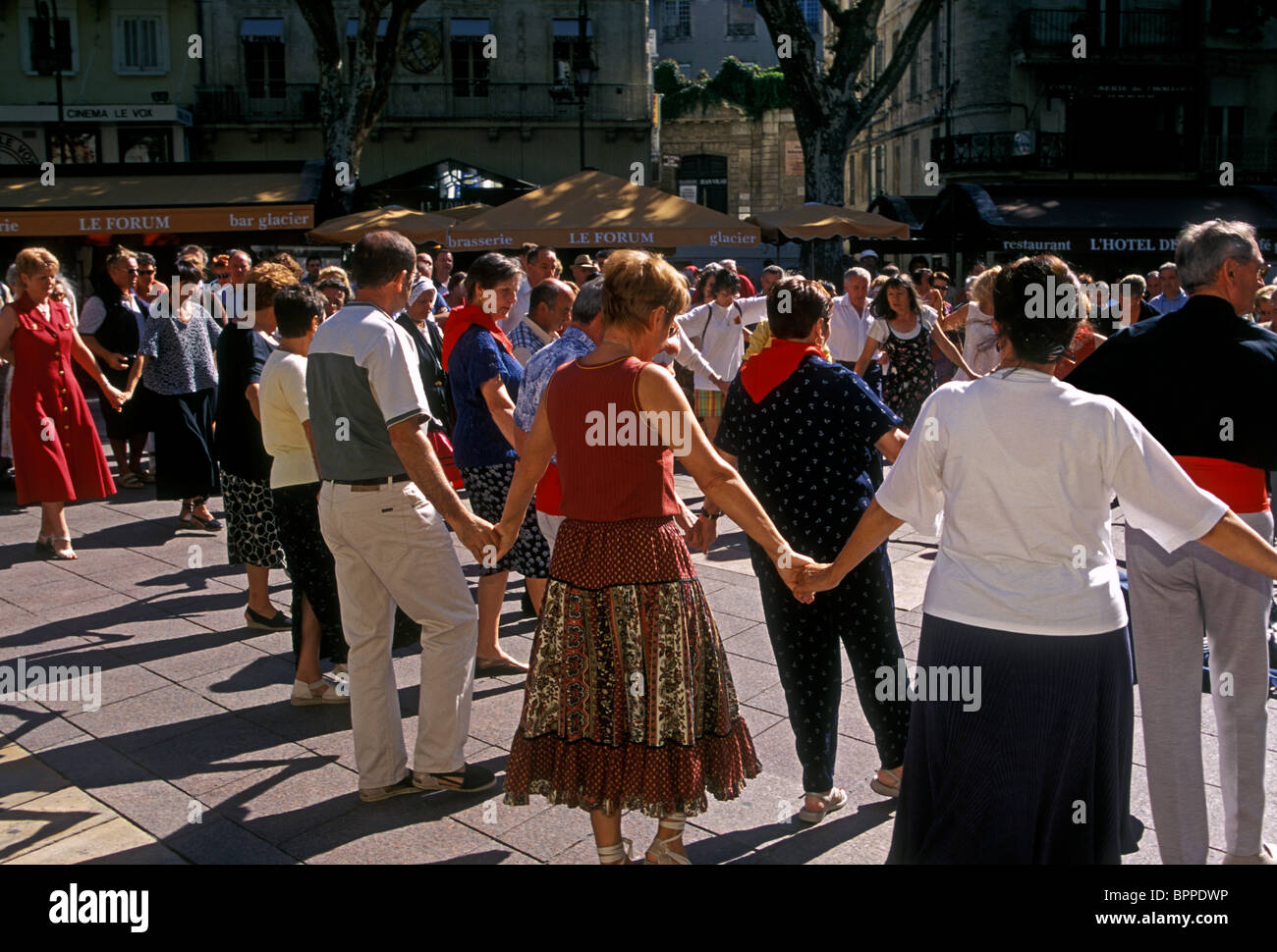 French people dancing, French people, dancing, Sardana, Place de l
