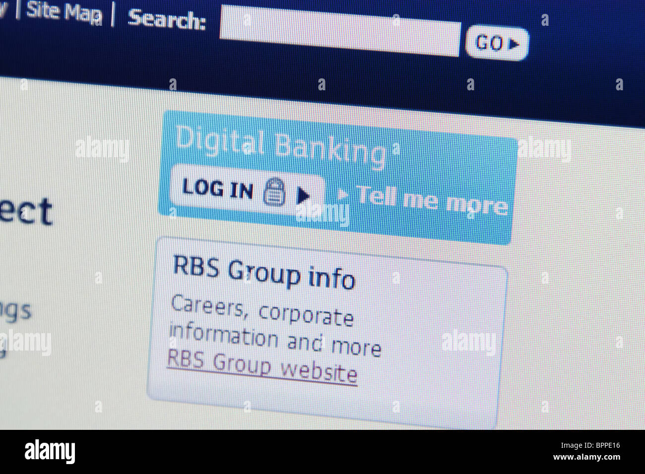 Digital Online Banking Secure Login Stock Photo