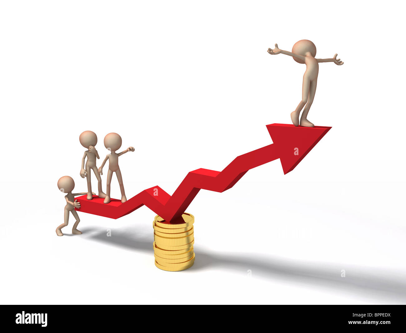 graph of success in business Stock Photo
