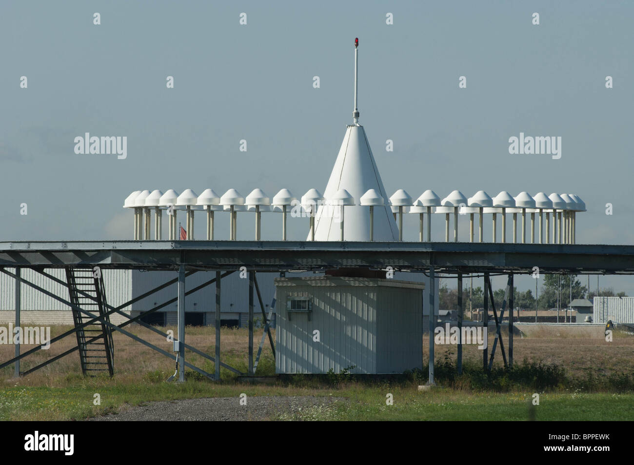 A V.O.R. or very high frequency omnidirectional radio is still used by