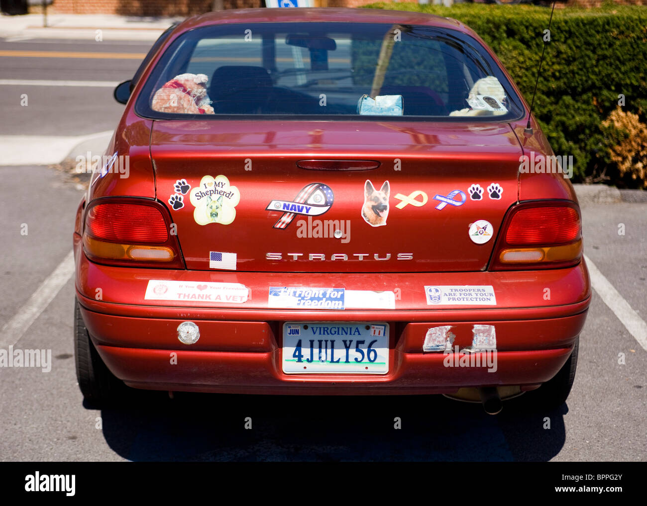 Bumper stickers - USA Stock Photo