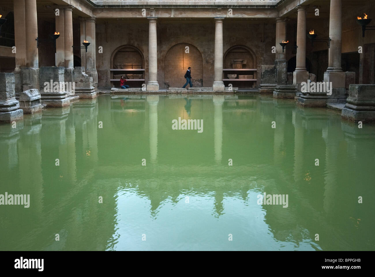 The Roman Baths in Bath Stock Photo Alamy