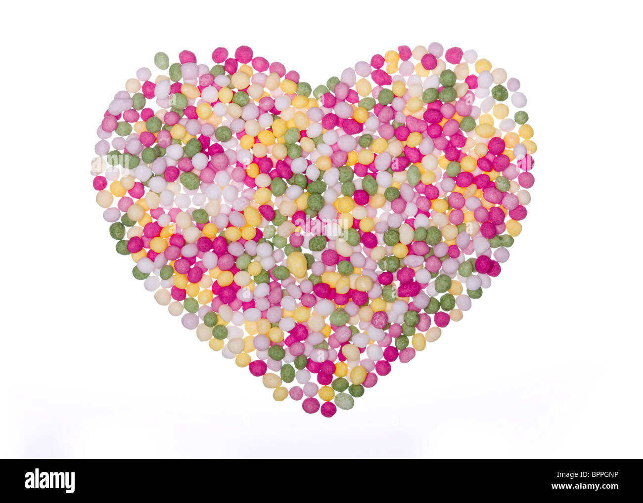 Heart shaped sprinkles Stock Photo