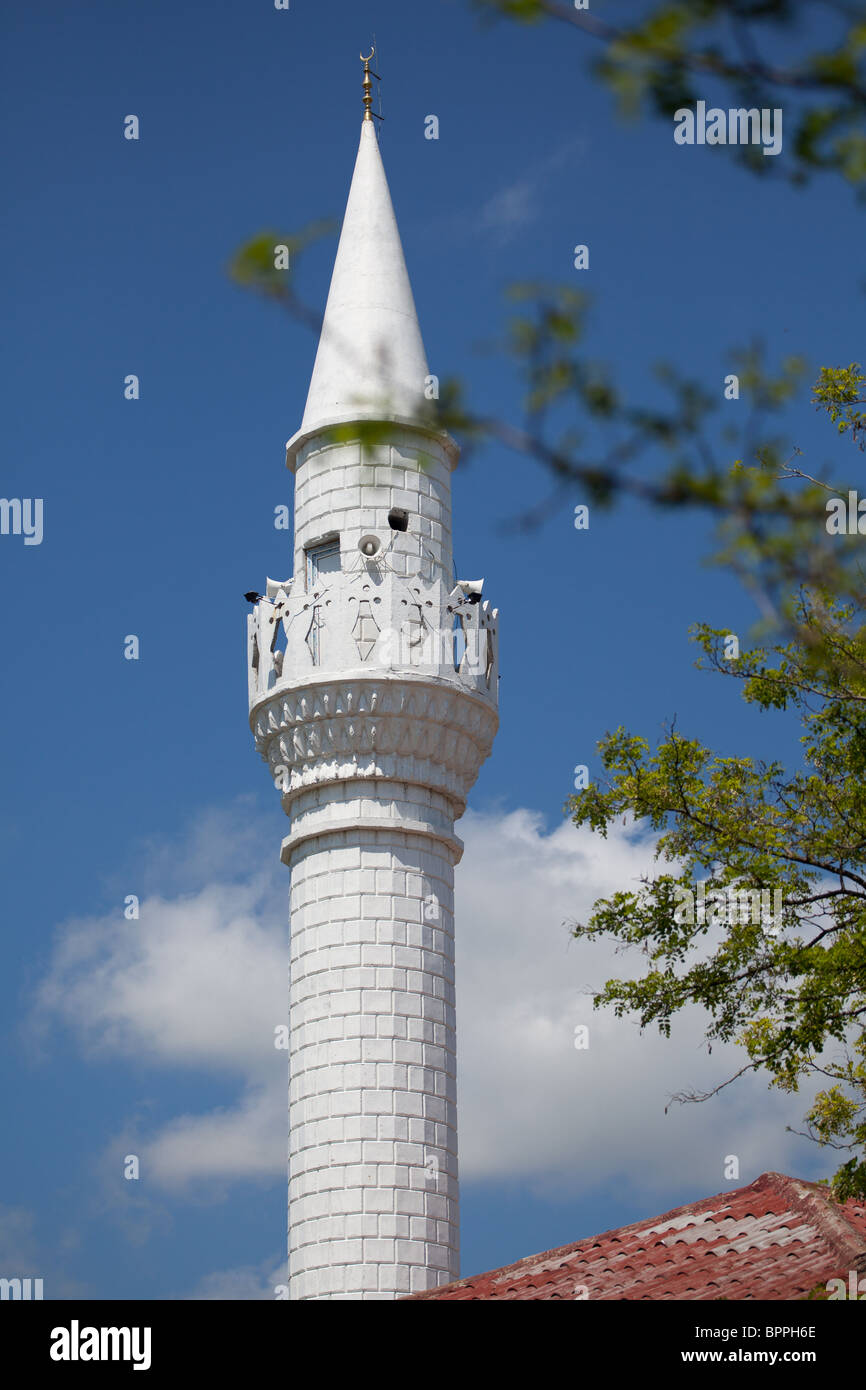 The mosque in Valea Dacilor village, Constanta County, Romania. Stock Photo