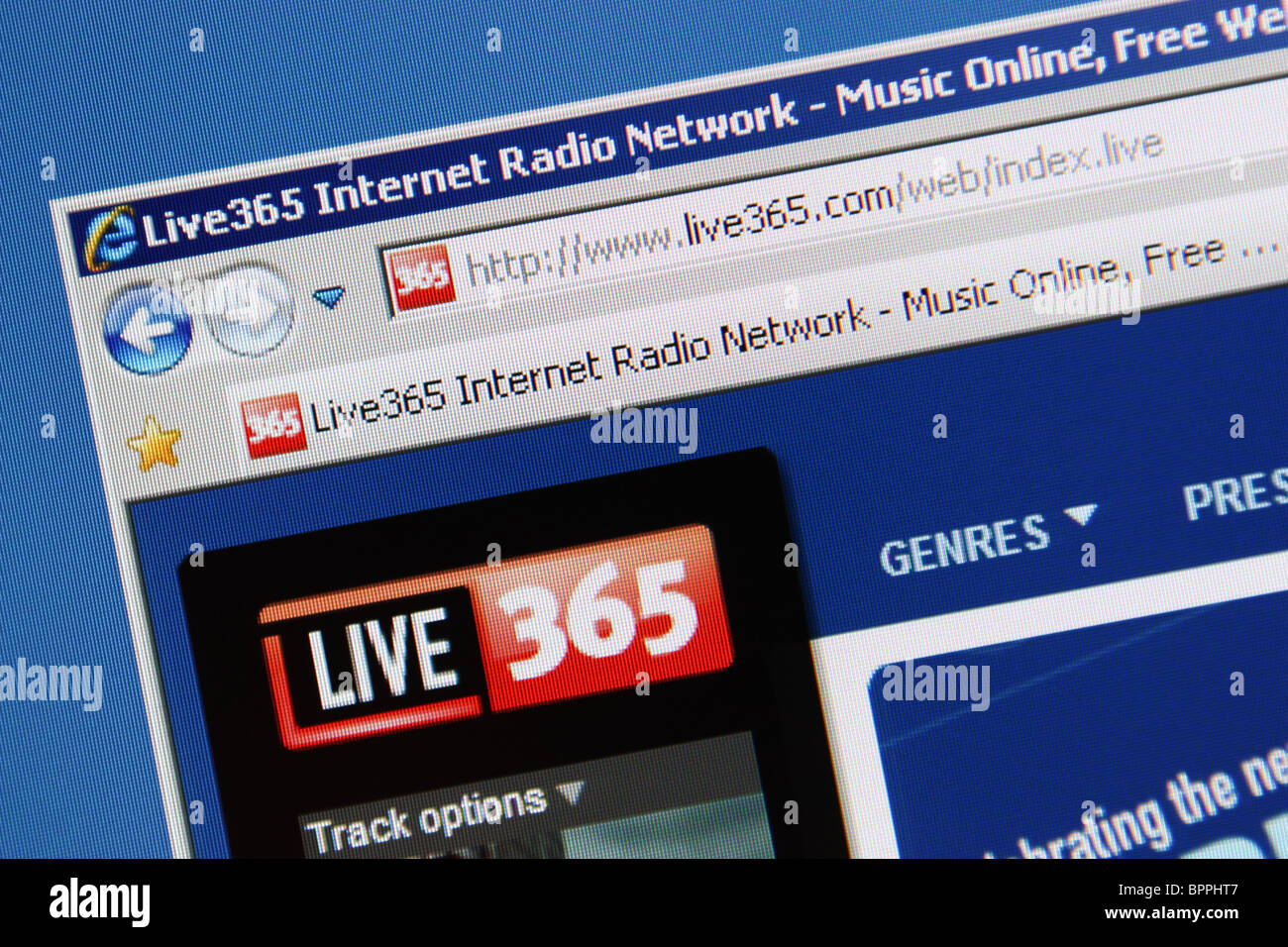 live365 live365.com internet radio network Stock Photo - Alamy