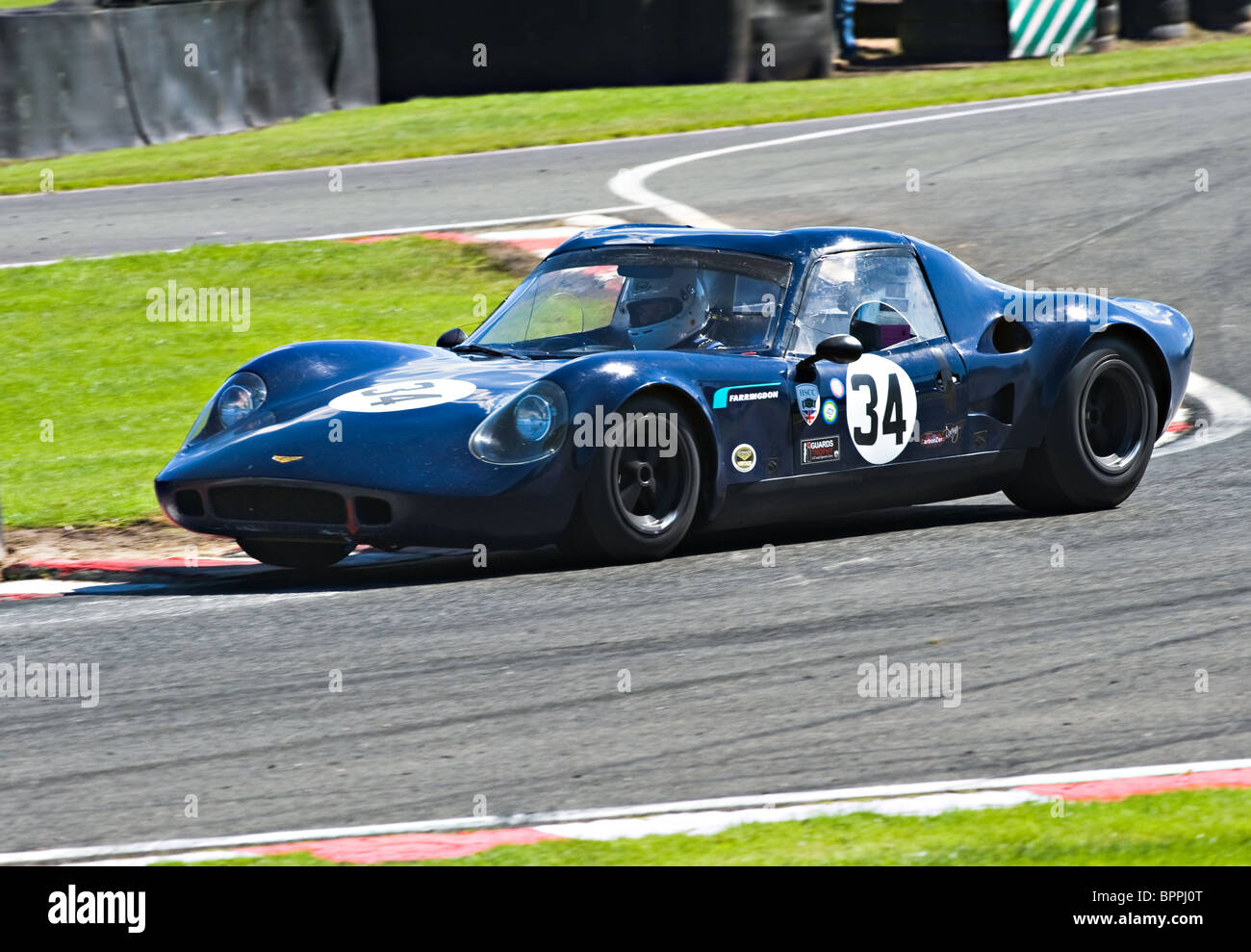Chevron B8 Sports Racing Car in Guards Trophy Race at Oulton Park Motor Racing Circuit Cheshire England United Kingdom UK Stock Photo