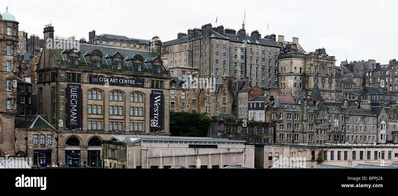 Buildings around the City Art Centre. Edinburgh. Stock Photo