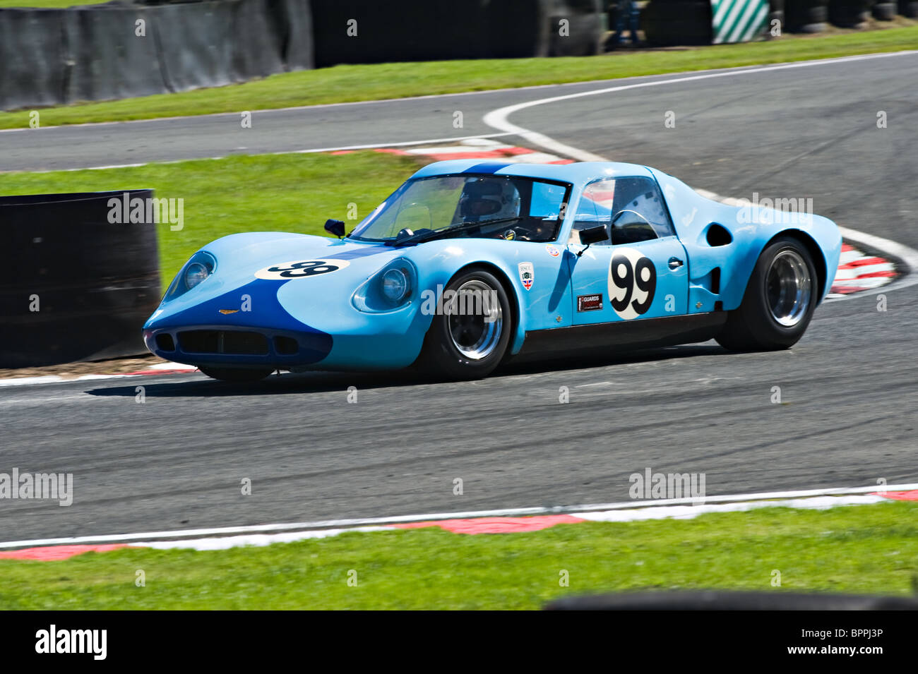 Chevron B8 Sports Race Car in Guards Trophy Race at Oulton Park Motor Racing Circuit Cheshire England United Kingdom UK Stock Photo