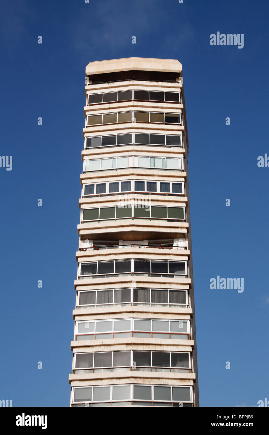 Tall narrow building in Spain Stock Photo Alamy