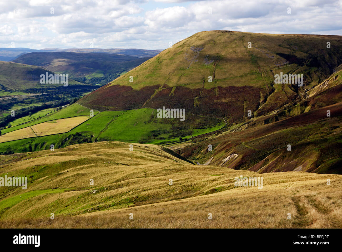 Blease Fell near Sedbergh in the Howgill Fells, Yorkshire Dales National Park, Cumbria, England. Stock Photo