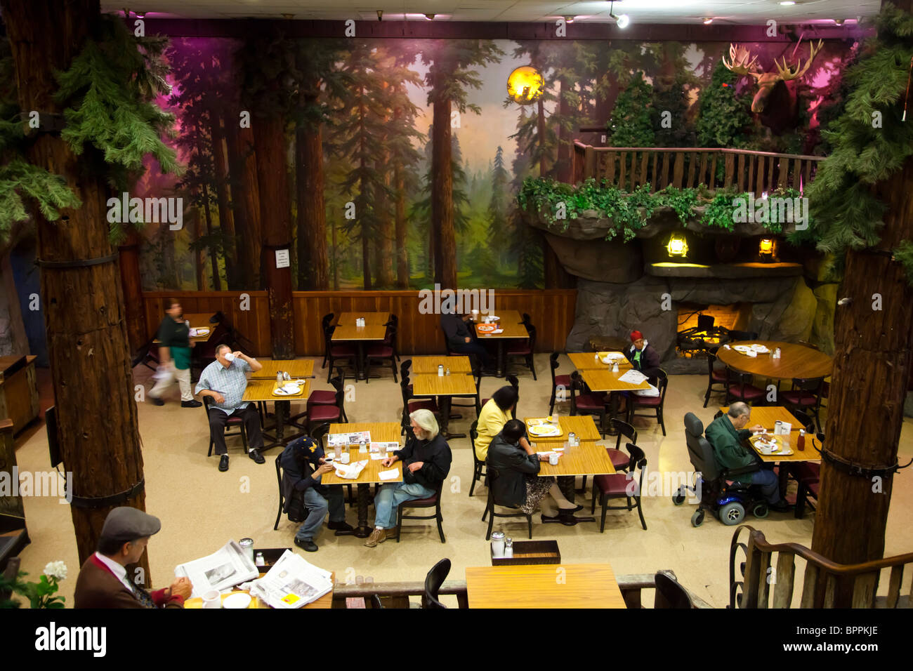 Clifton's Cafeteria, Broadway, downtown, Los Angeles, California, United States of America Stock Photo