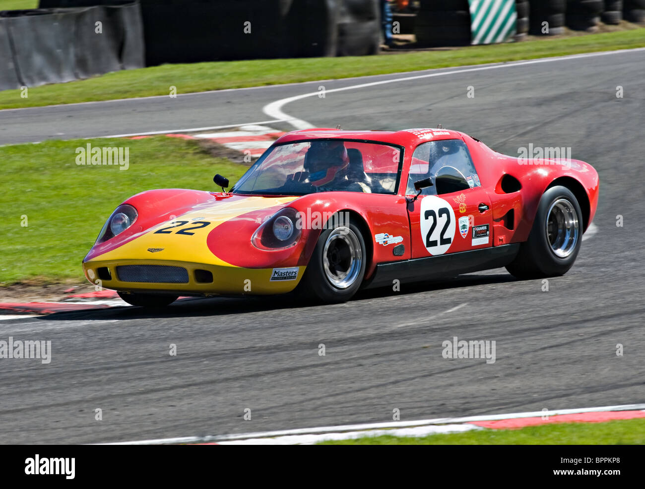 Chevron B8 Sports Race Car in Guards Trophy Race at Oulton Park Motor Racing Circuit Cheshire England United Kingdom UK Stock Photo