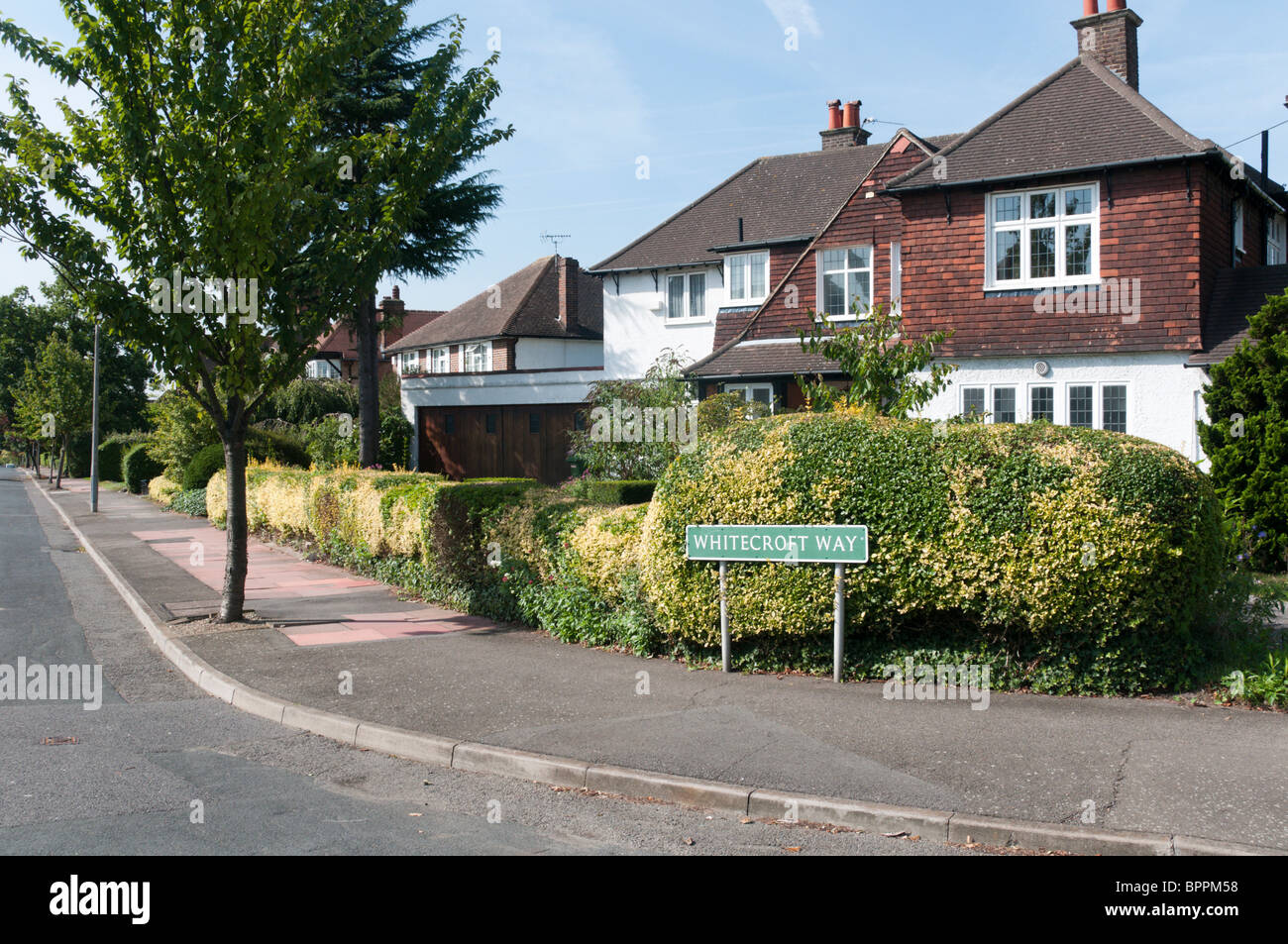 Whitecroft Way in the Park Langley Conservation Area, Bromley, Kent