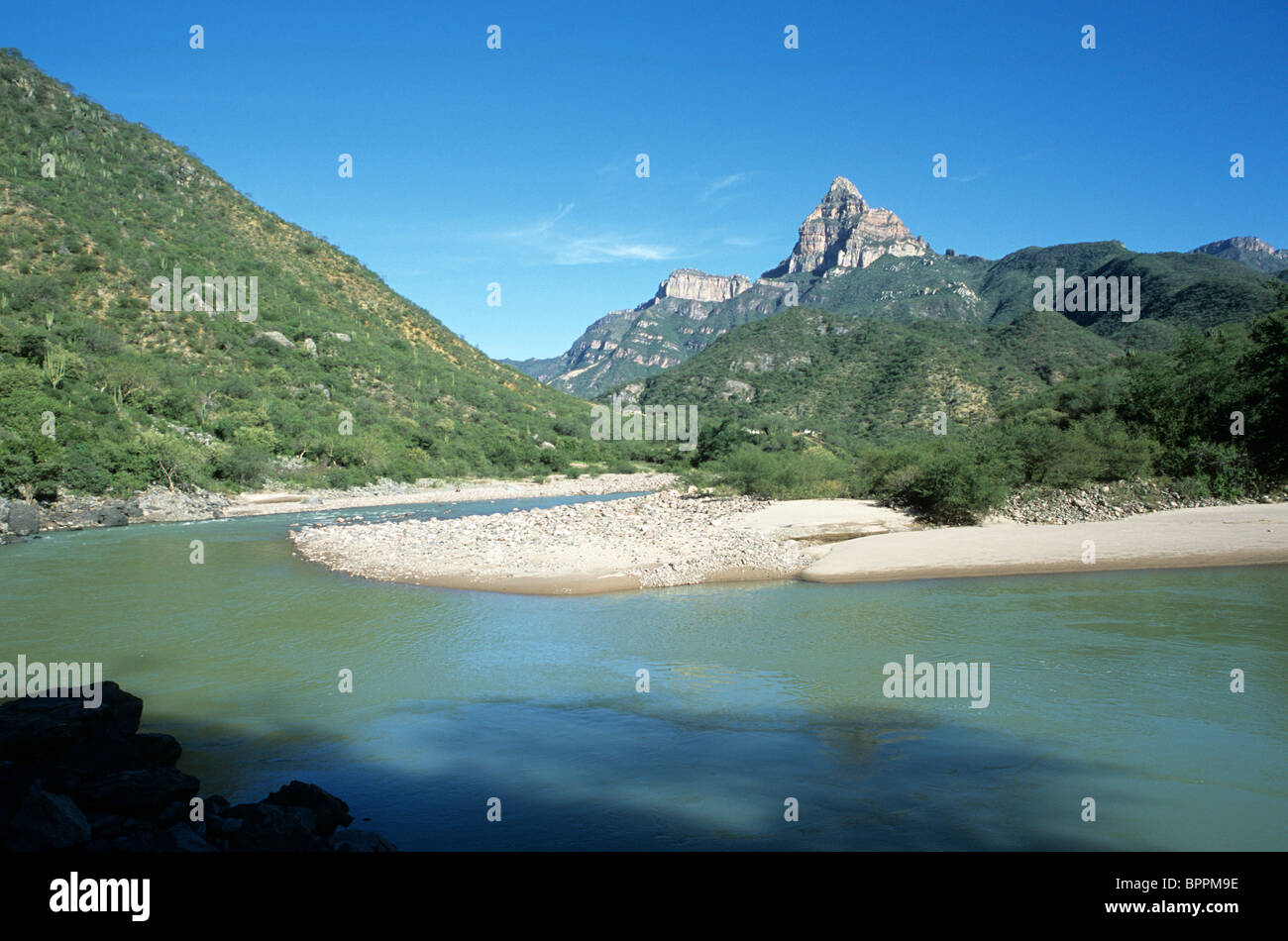Mexico, Urique River in Copper Canyon Stock Photo Alamy
