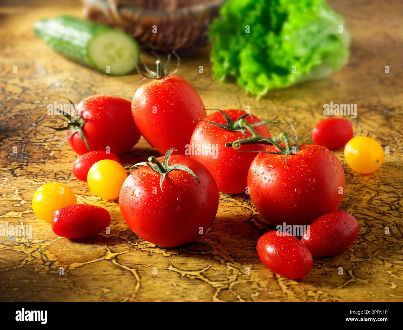 Mixed tomatoes photos, pictures & images Stock Photo