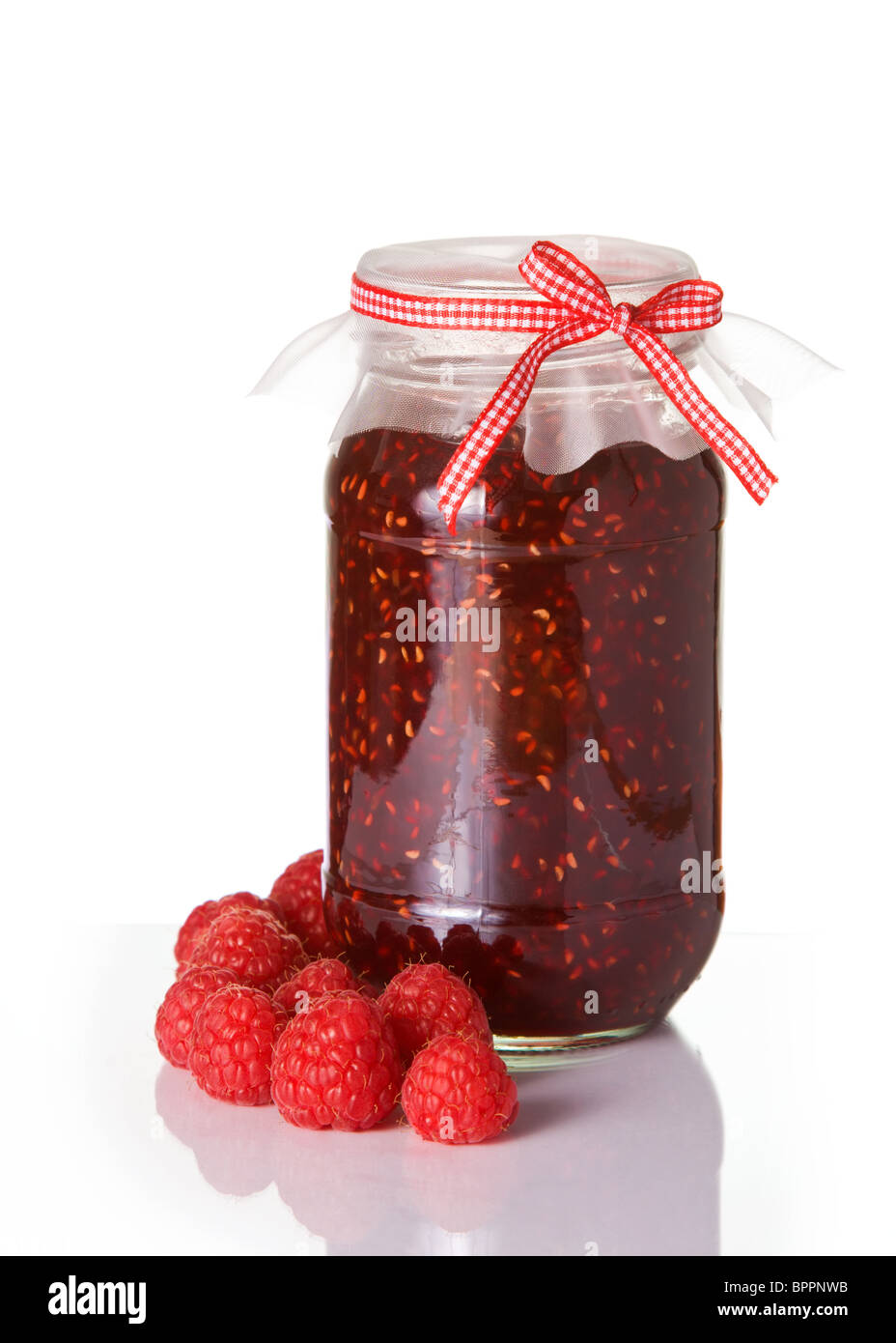 Raspberry jam Stock Photo