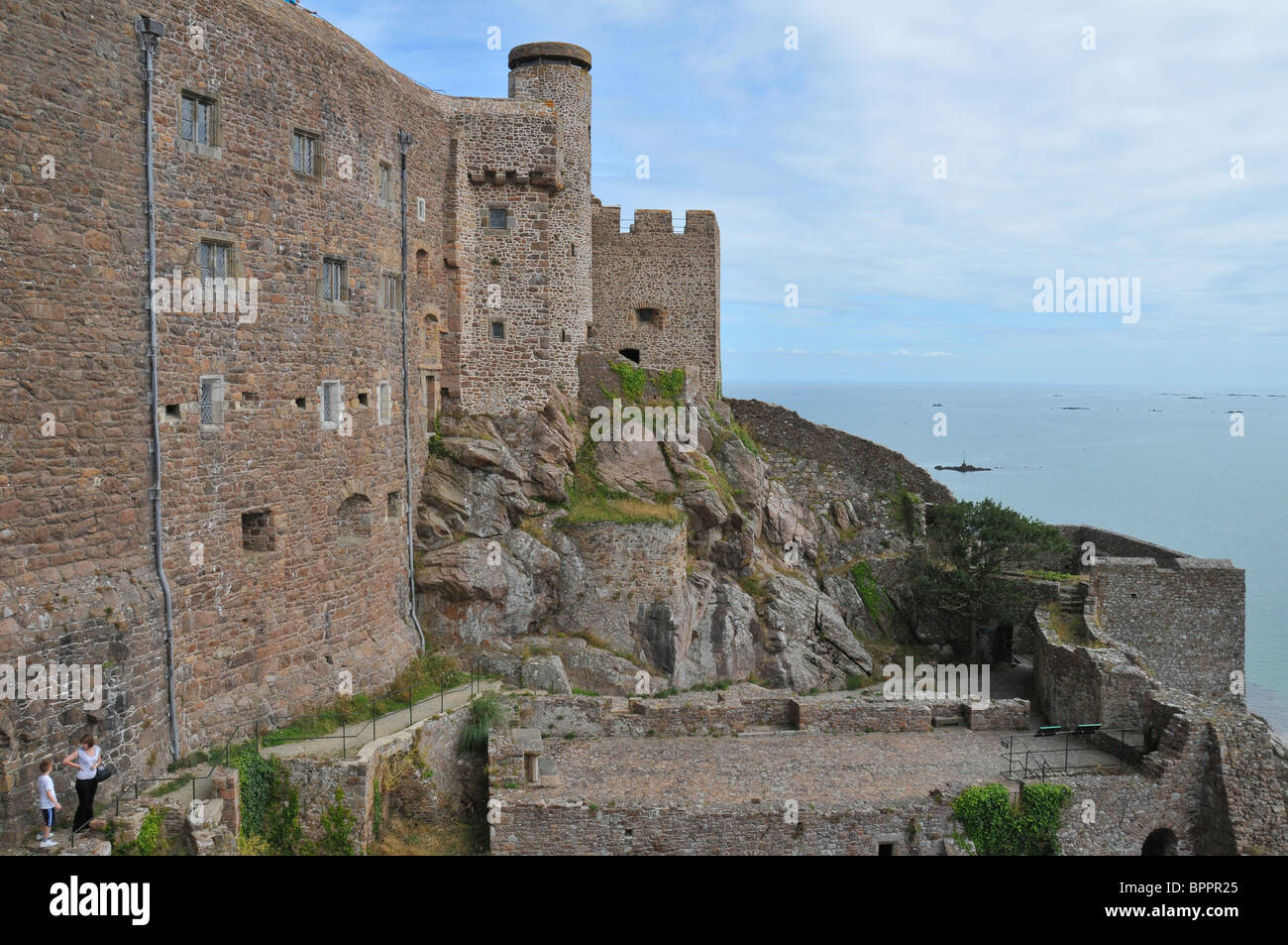 Gorey castle, Jersey Stock Photo Alamy
