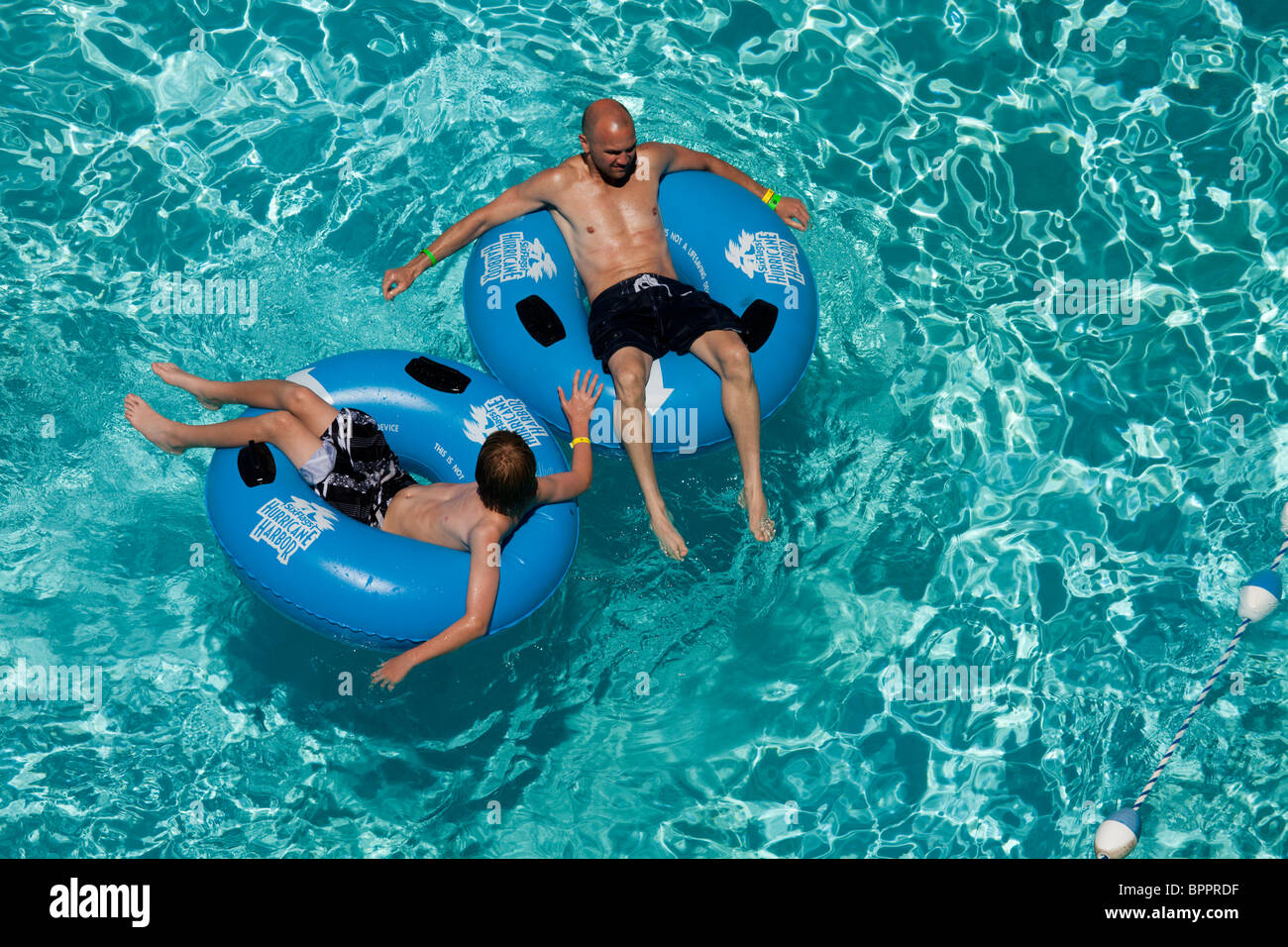 Six Flags Hurricane Harbor Water Park, Valencia, California, United States of America Stock Photo