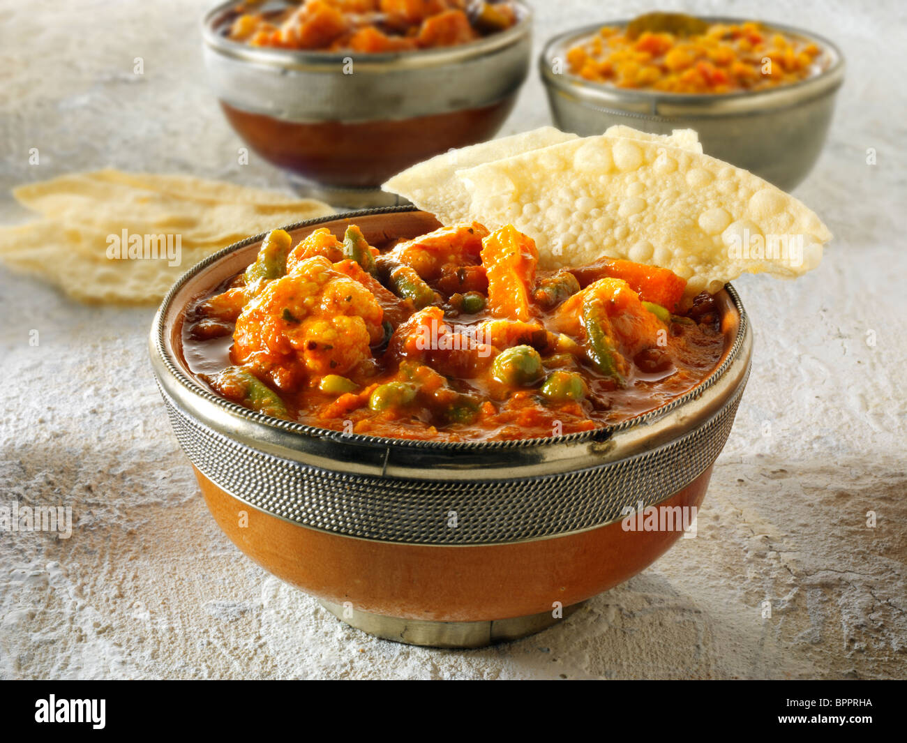 Vegetable curry , Indian food recipe pictures, photos & images Stock