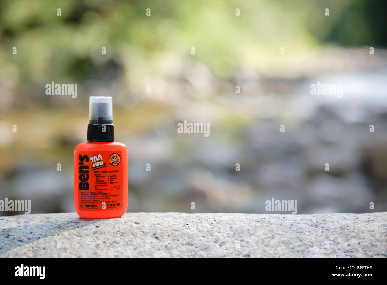 Bens Tick and Insect Repellent on rock in the White Mountains, New