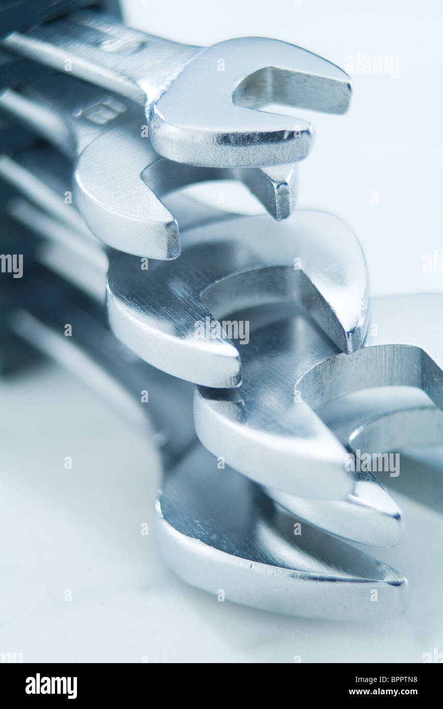 Openend wrenches in different sizes Stock Photo Alamy