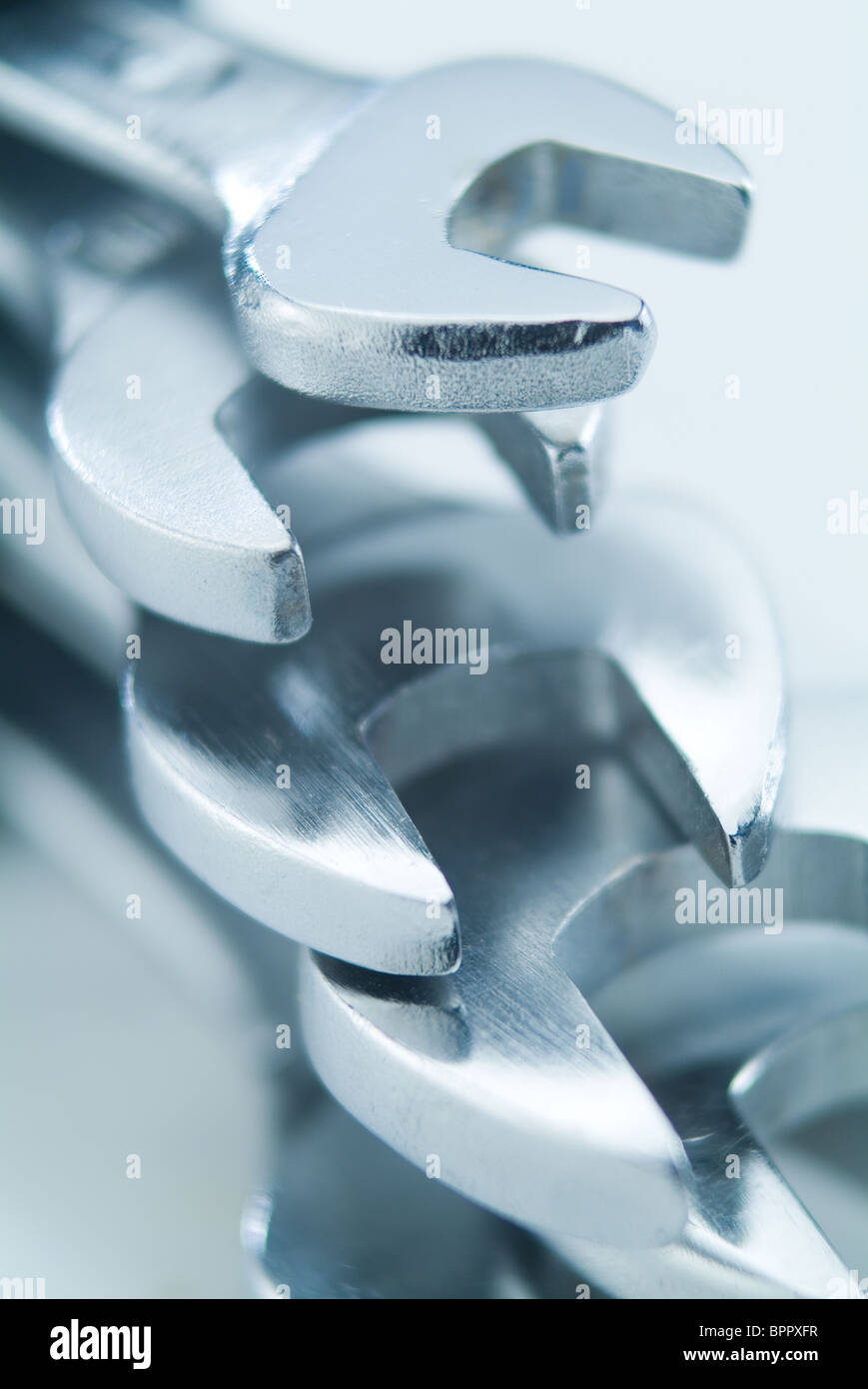 Openend wrenches in different sizes Stock Photo Alamy