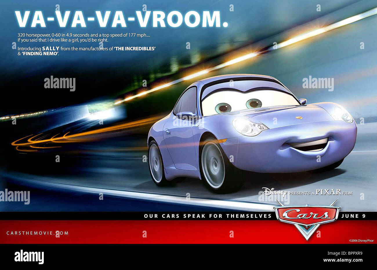 Sally Carrera Poster Cars 06 Stock Photo Alamy