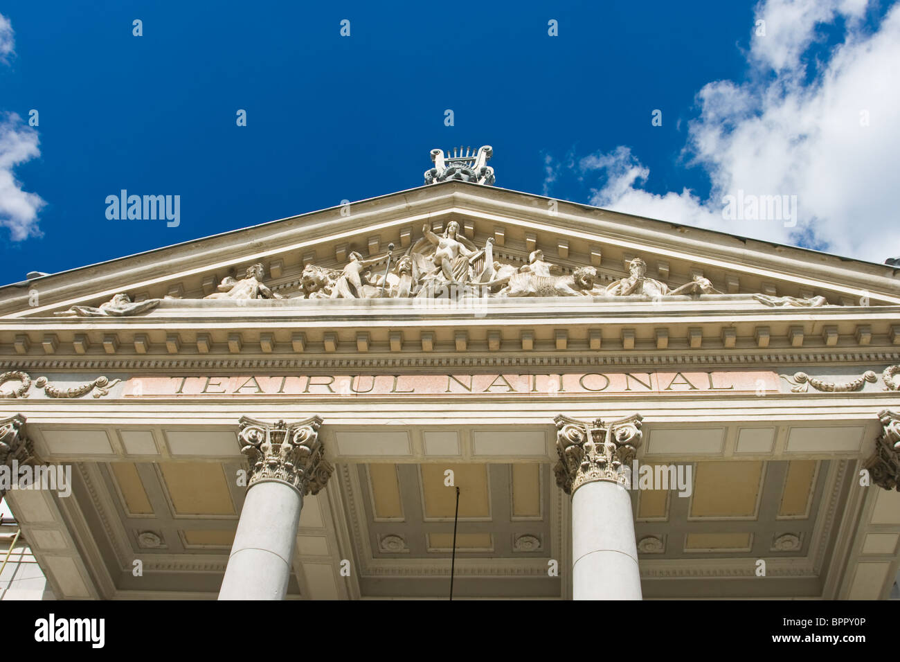 National Theater in Iasi city before restoration, Romania. Stock Photo