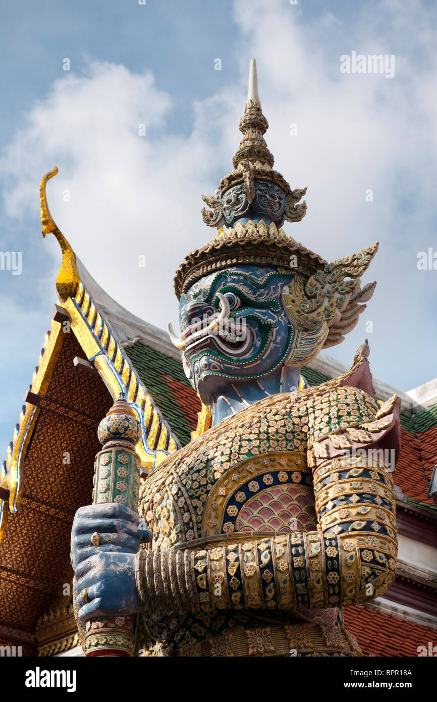 Yak, a mythological giant, Grand Palace, Bangkok, Thailand Stock Photo