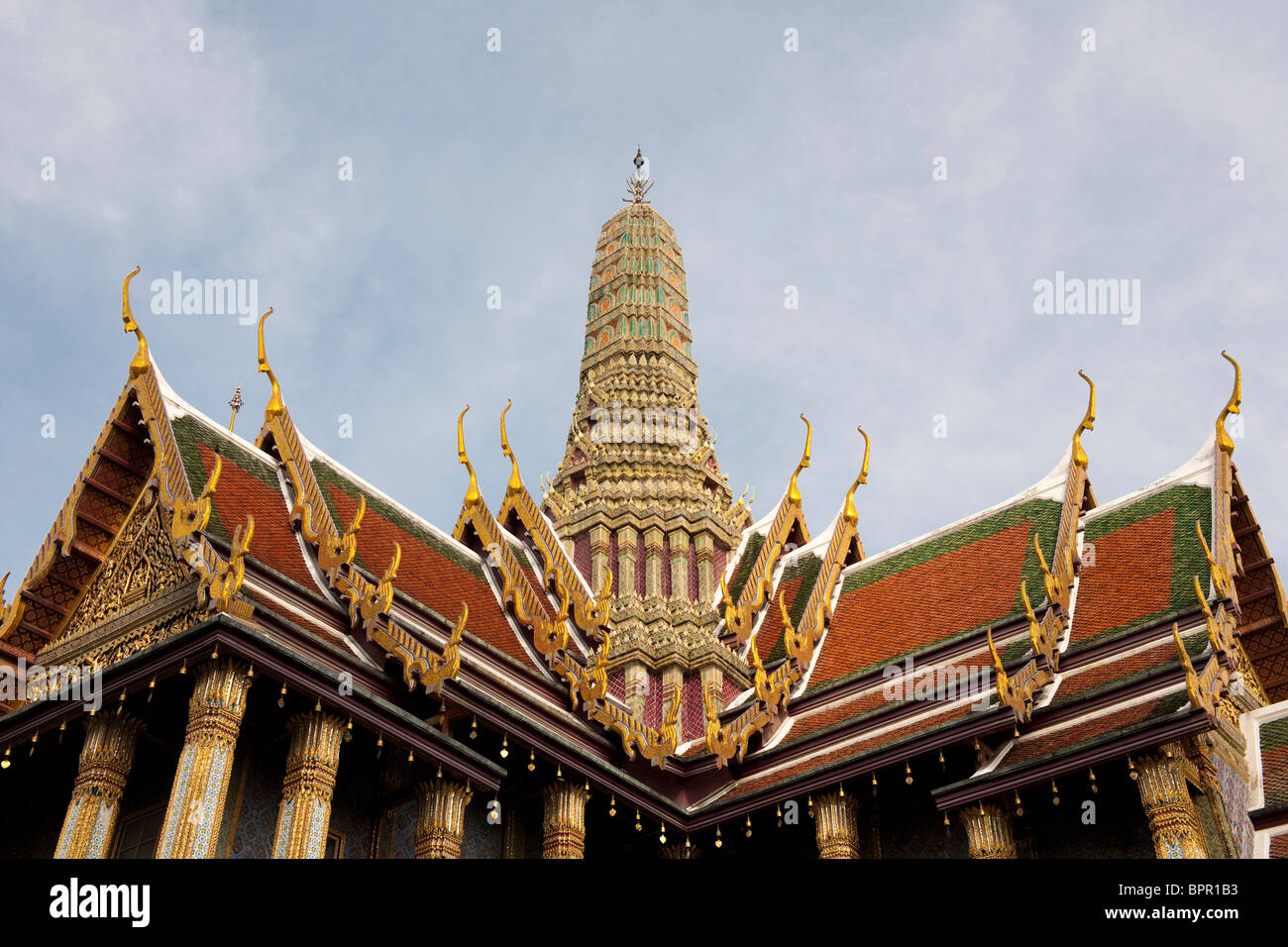 Royal Panthenon called Prasat Phra Thap Bidon, Grand Palace, Bangkok, Thailand Stock Photo
