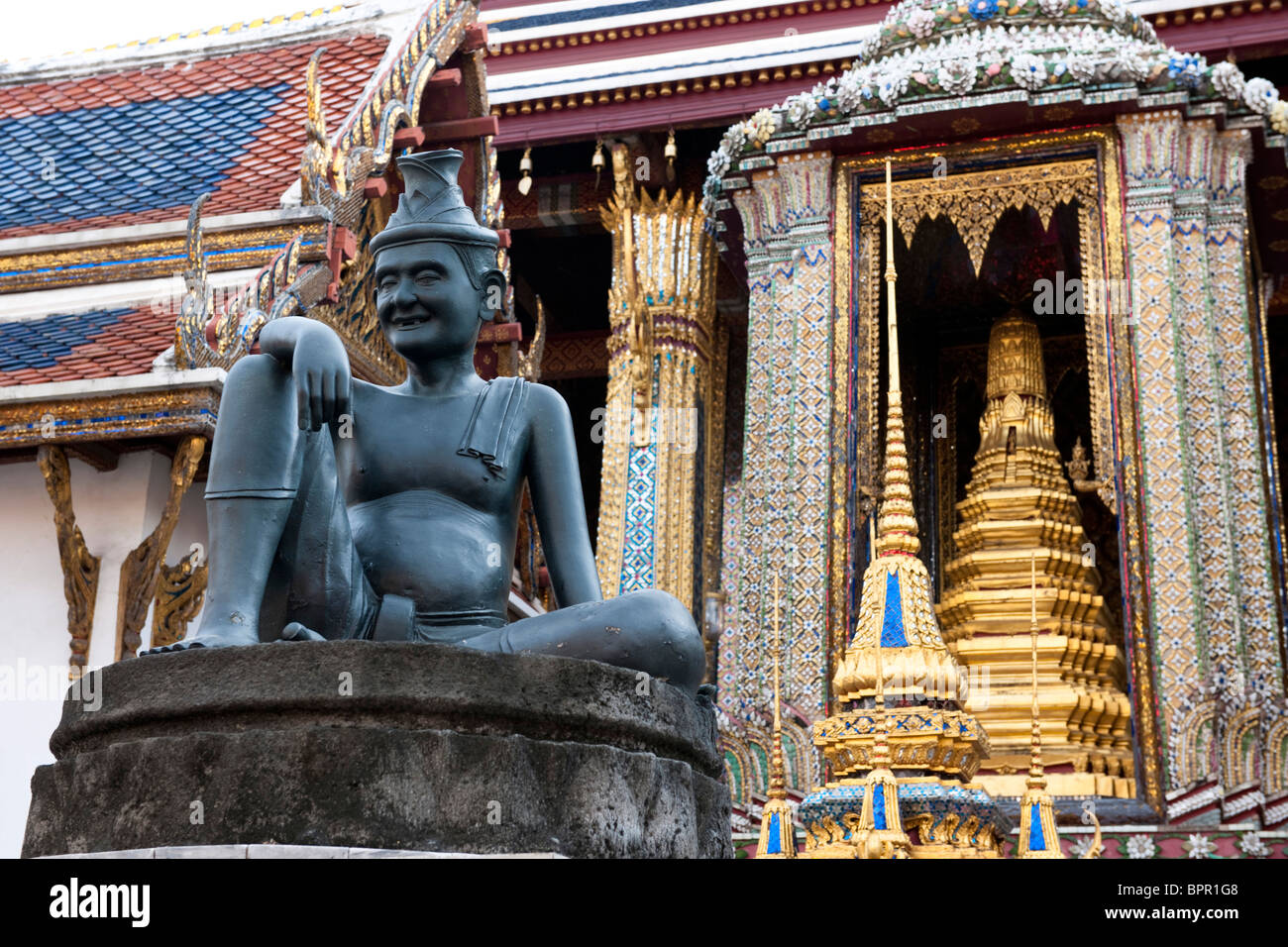 statue, Grand Palace, Bangkok, Thailand Stock Photo