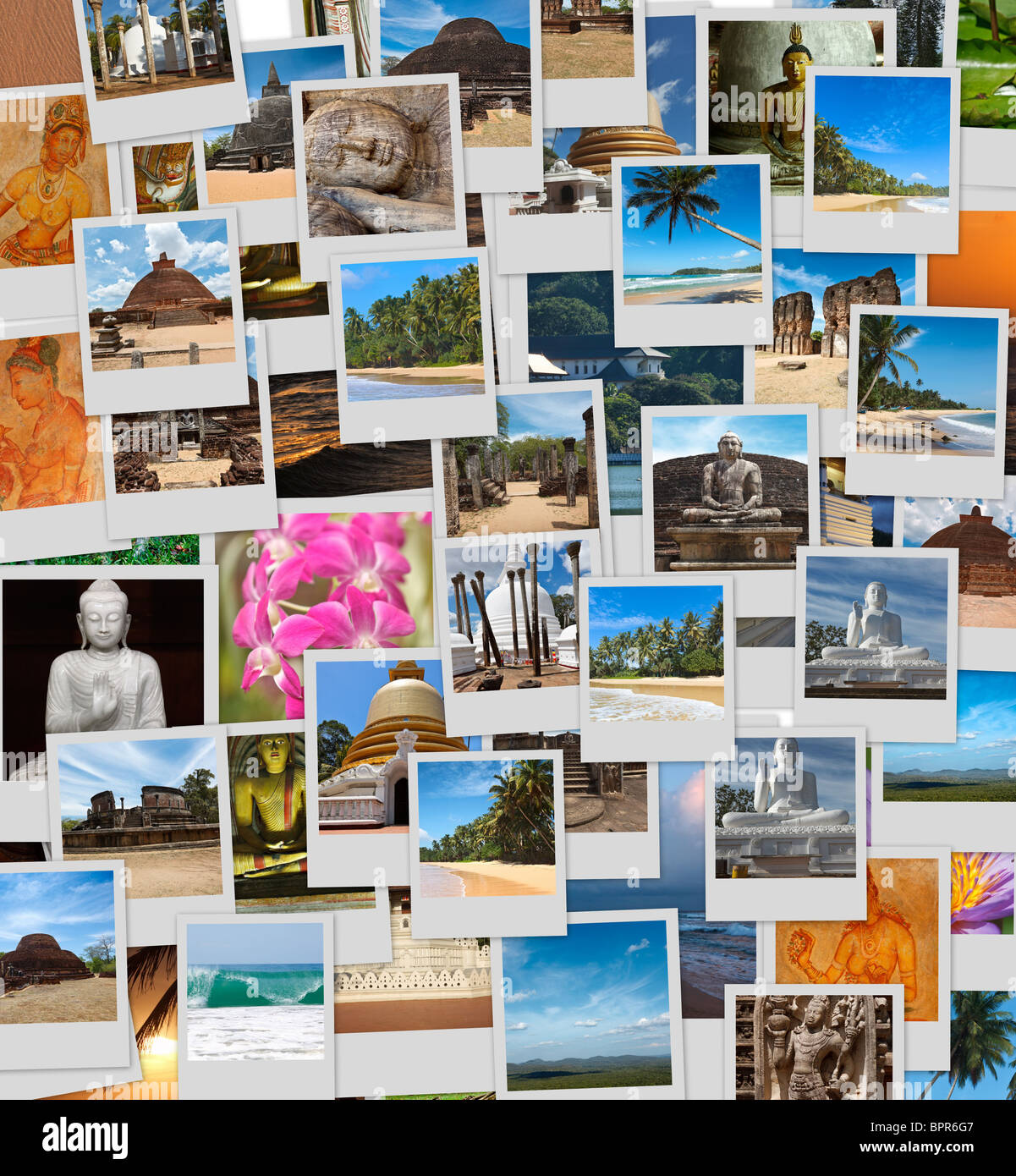 Collage of images of Sri Lanka Stock Photo - Alamy