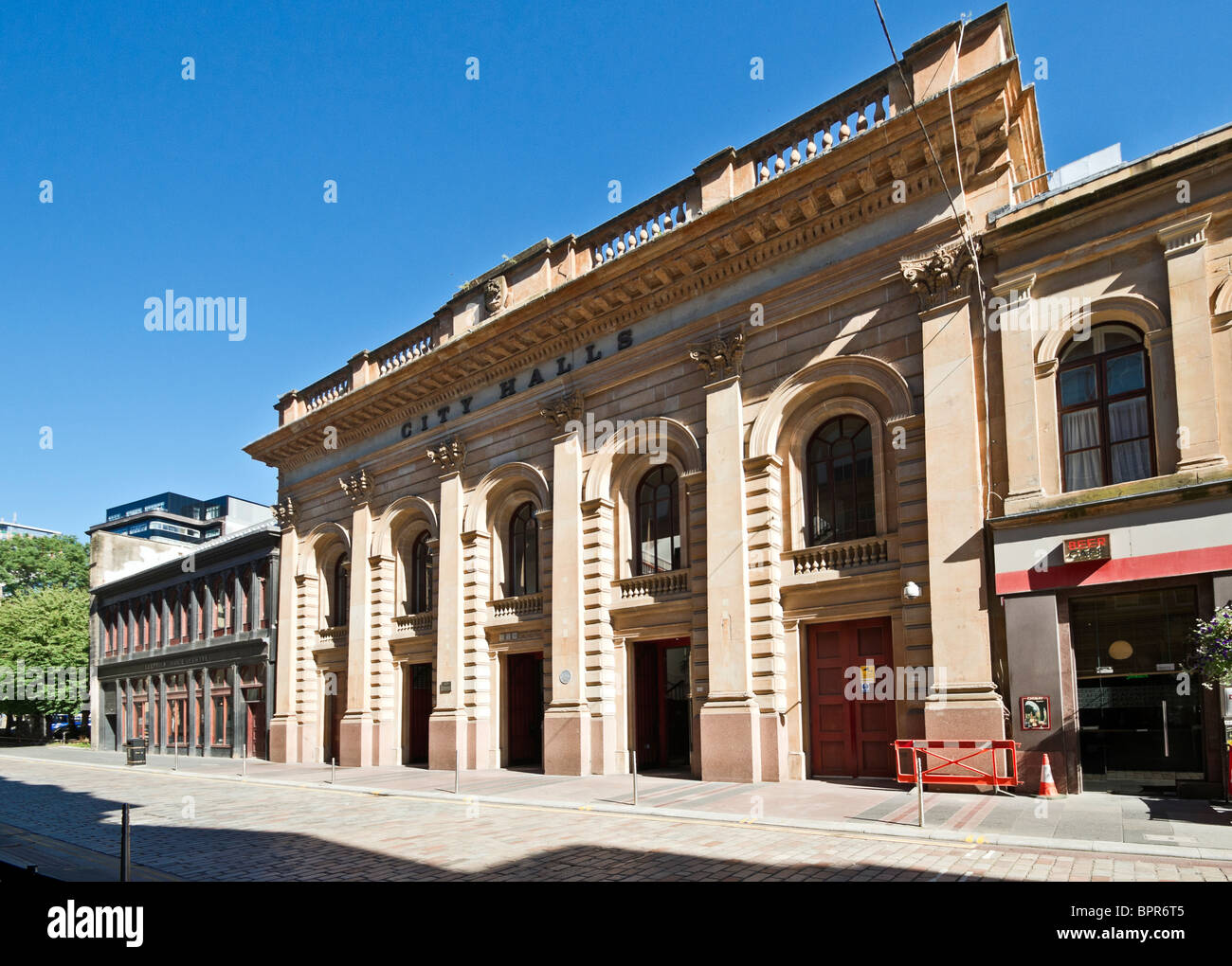 Main Entrance to Glasgow City Halls in Candleriggs Glasgow Scotland