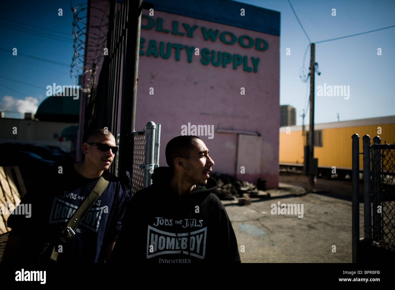 Gangs in Los Angeles Stock Photo