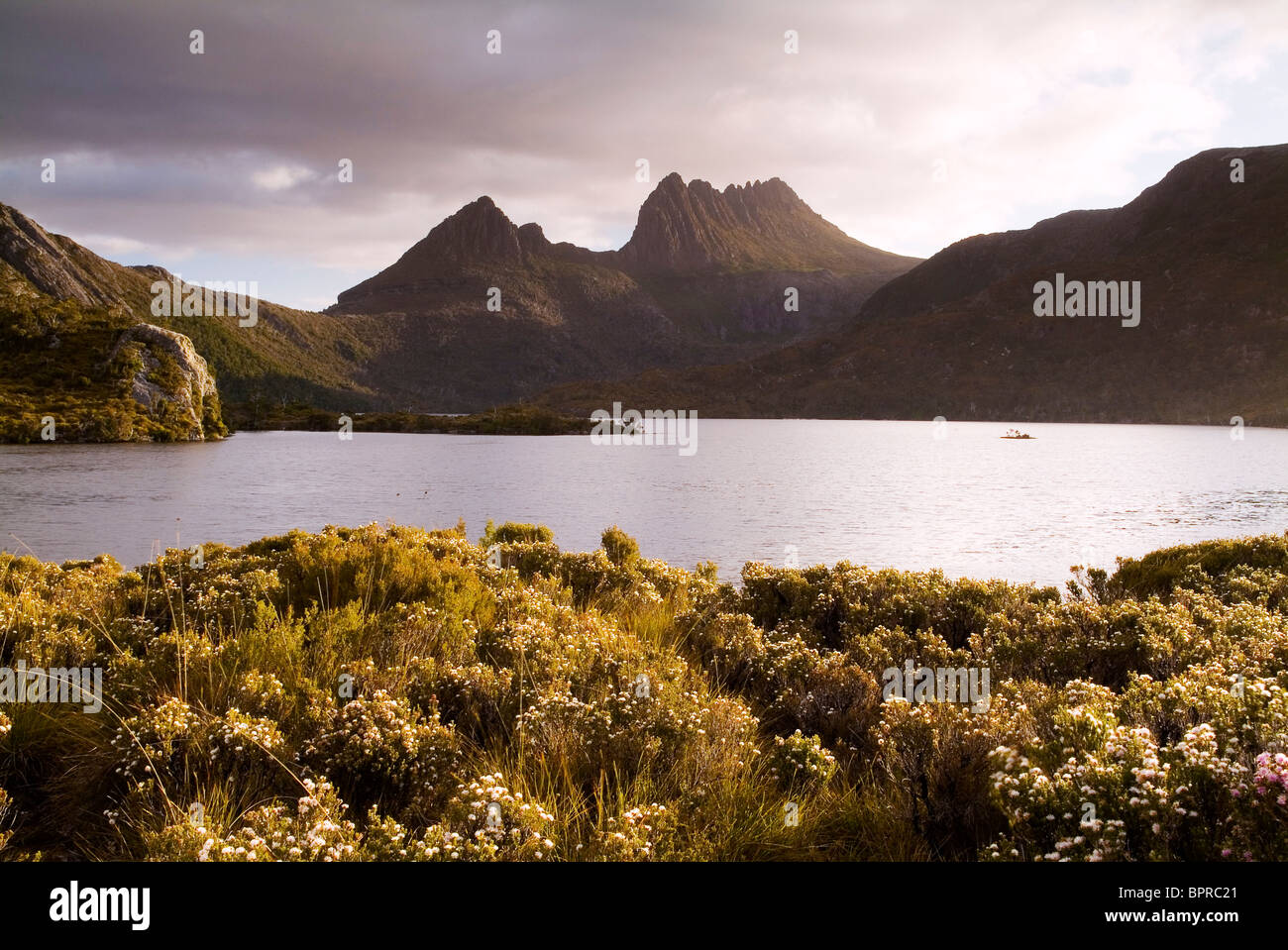 The iconic image of Tasmania, Cradle Mountain sits majestic atop the 