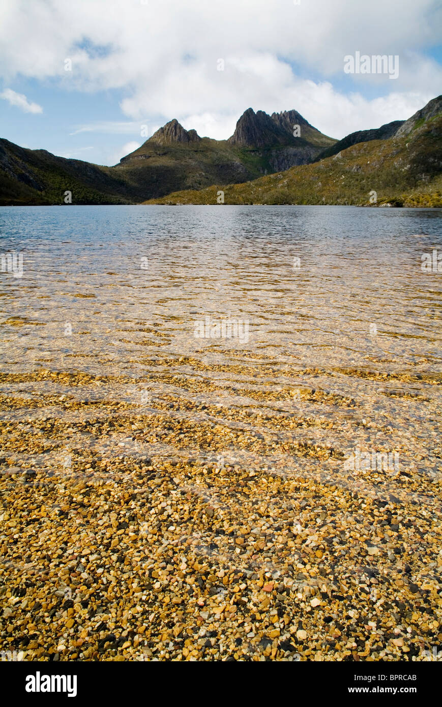 The iconic image of Tasmania, Cradle Mountain sits majestic atop the 