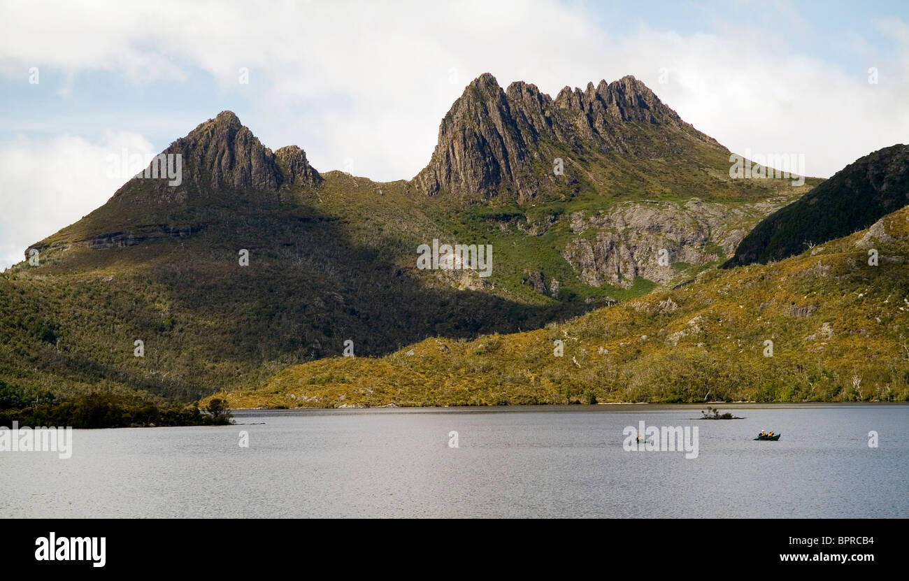 The iconic image of Tasmania, Cradle Mountain sits majestic atop the 